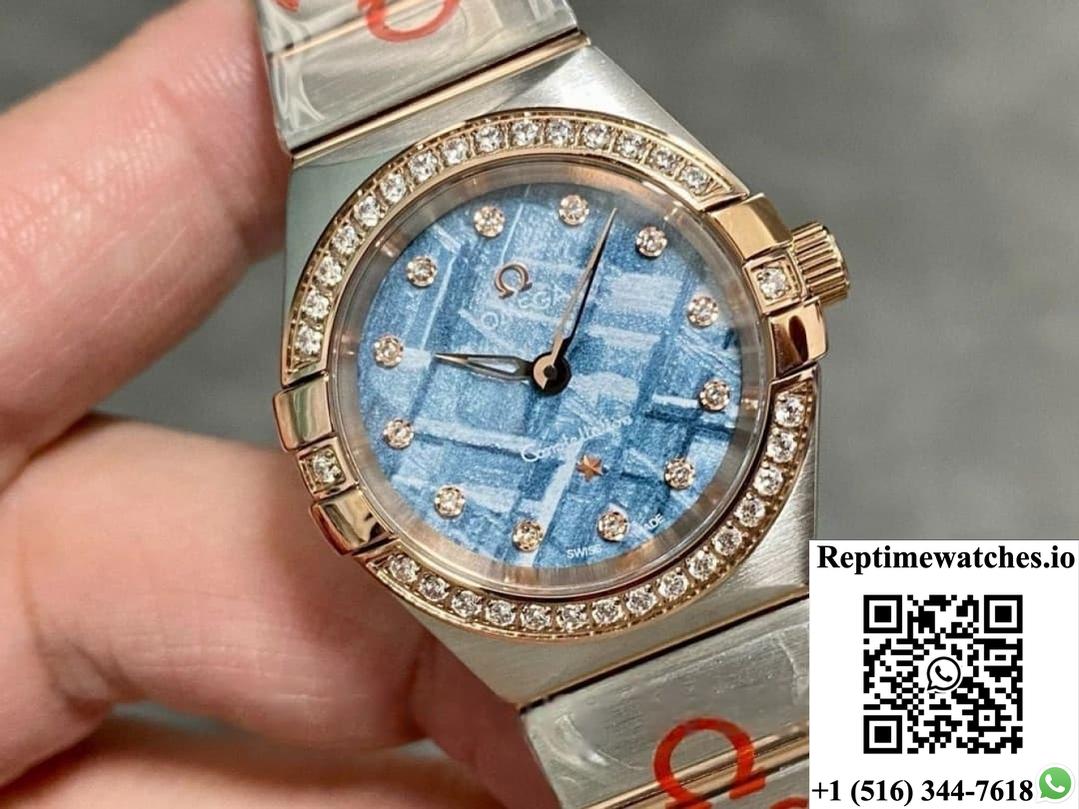 Omega Constellation 131.25.28.60.99.001 TW factory diamond bezel