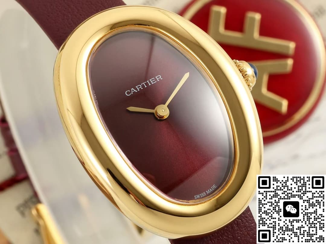 Cartier tub WGBA0032 AF factory cowhide strap