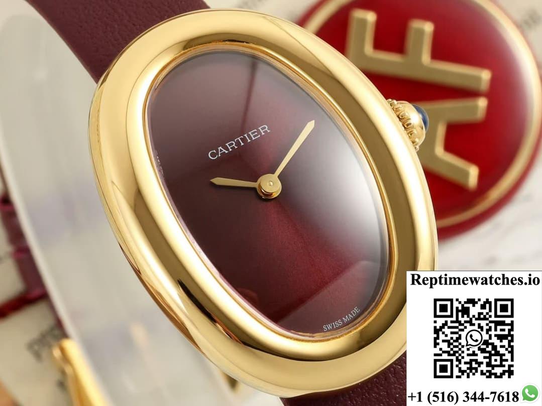 Cartier tub WGBA0032 AF factory cowhide strap