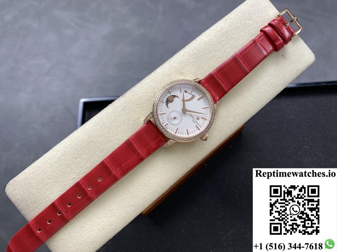 Vacheron Constantin Traditionnelle 83570-000R-B691 TW factory crocodile leather strap