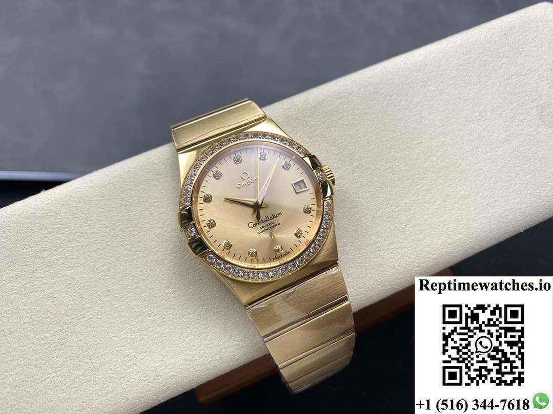 Omega Constellation 123.55.38.21.58.001 OM Factory Date Display