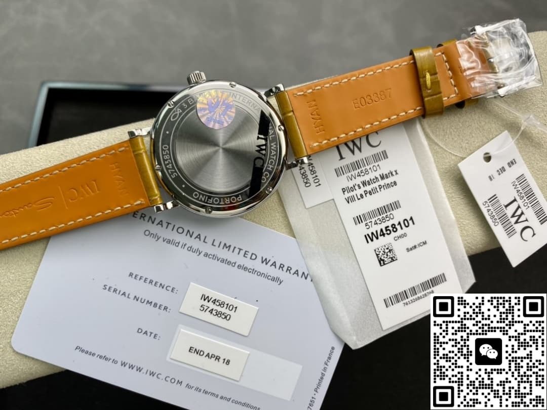 IWC Portofino IW458101 V7 Factory Alligator Leather Strap