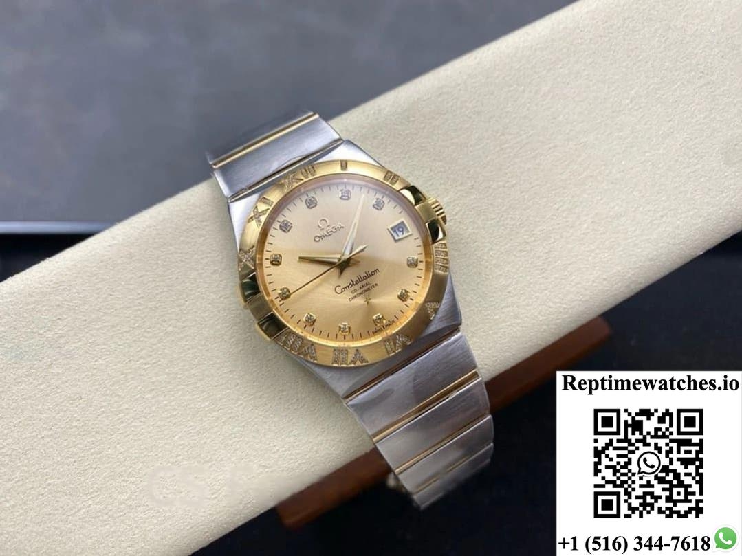 Omega Constellation 123.25.38.21.58.002 M+ Factory Date Display