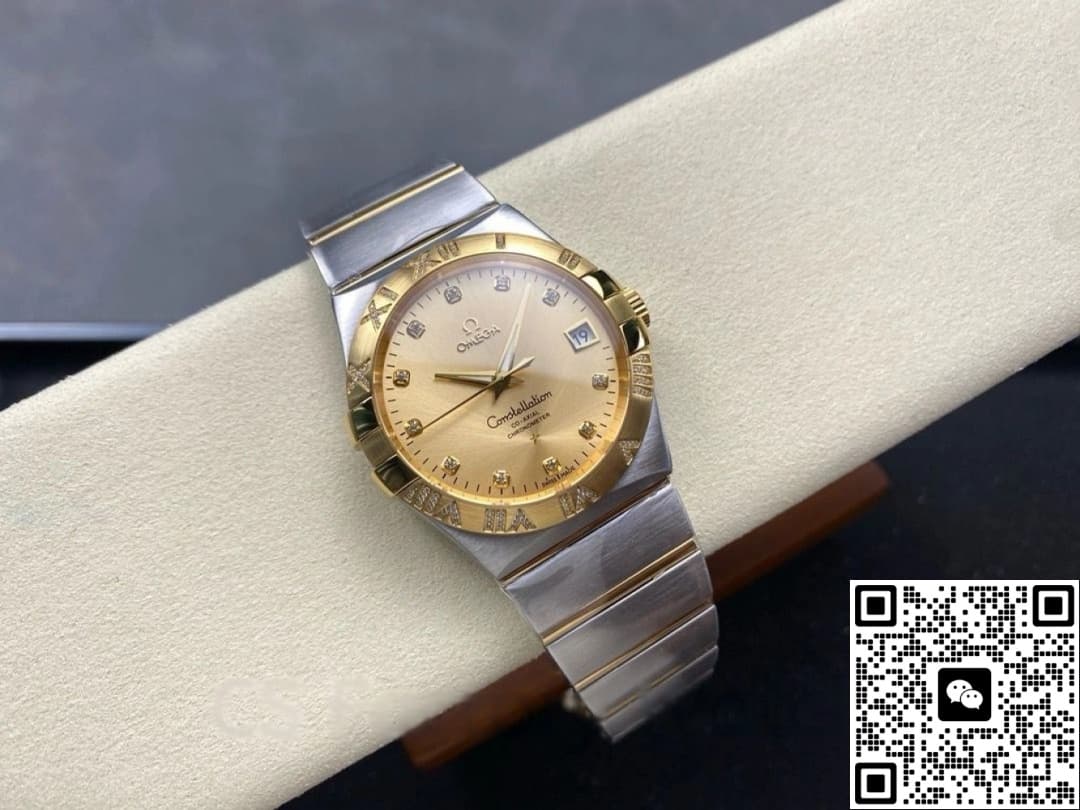 Omega Constellation 123.25.38.21.58.002 M+ Factory Date Display