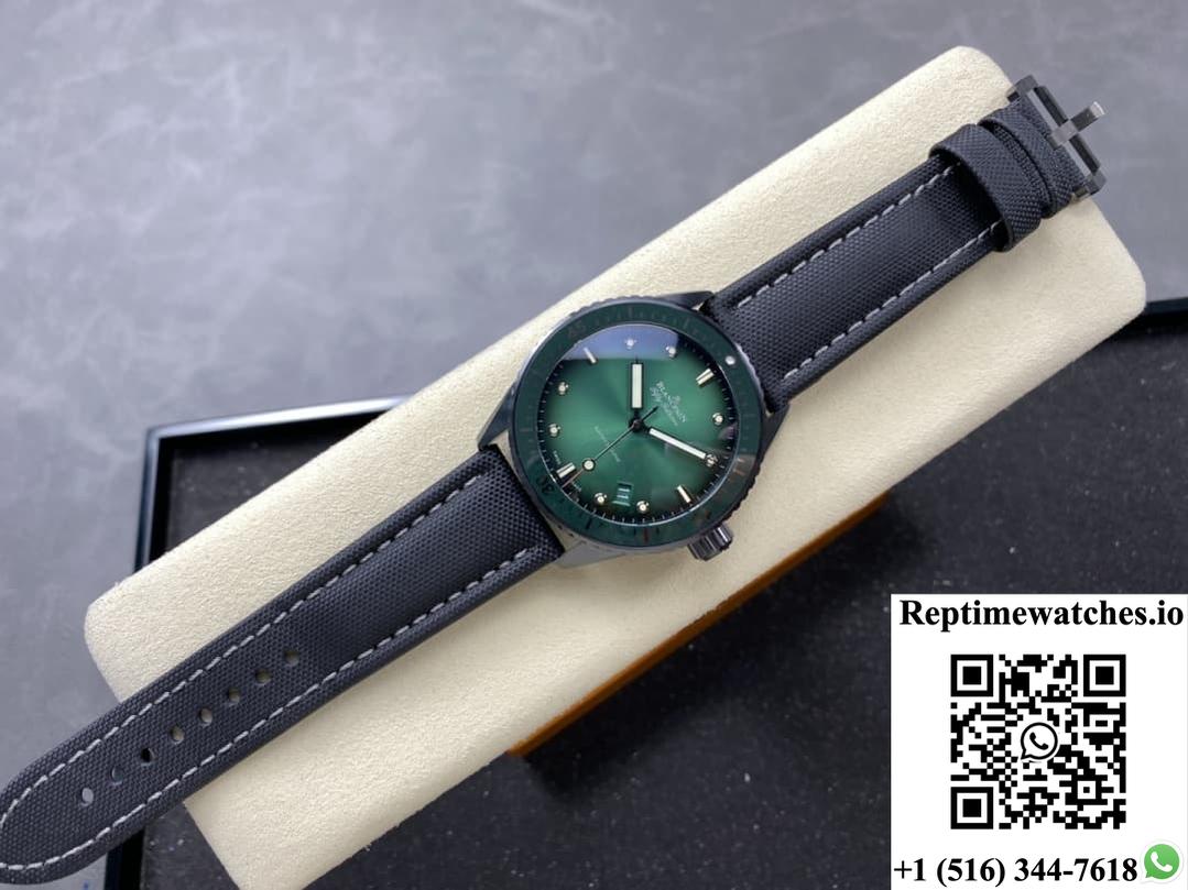 Blancpain Fifty Fathoms 5000-0153-B52A Gf Factory Green Dial-Rep Time Watches