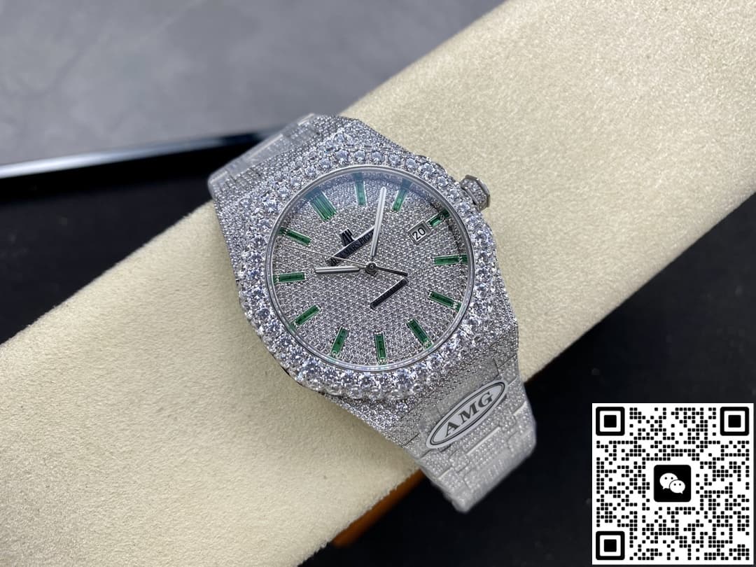 Audemars Piguet Royal Oak 15400ST.010 AMG Factory Diamond Hour Markers