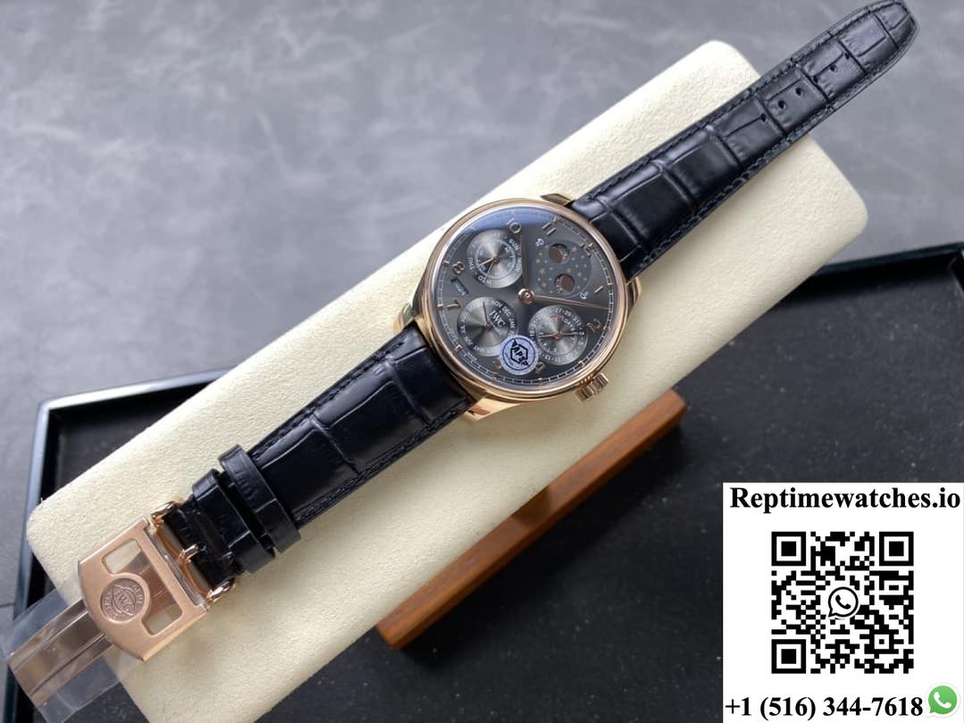 IWC Portuguese IW503404 APS factory slate gray dial