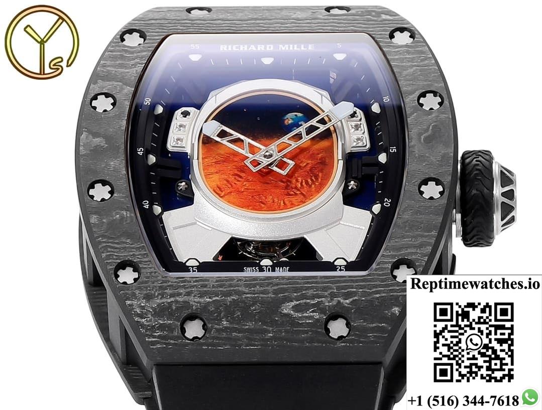 Richard Miller Men’s RM 52-05 YS Factory Rubber Strap