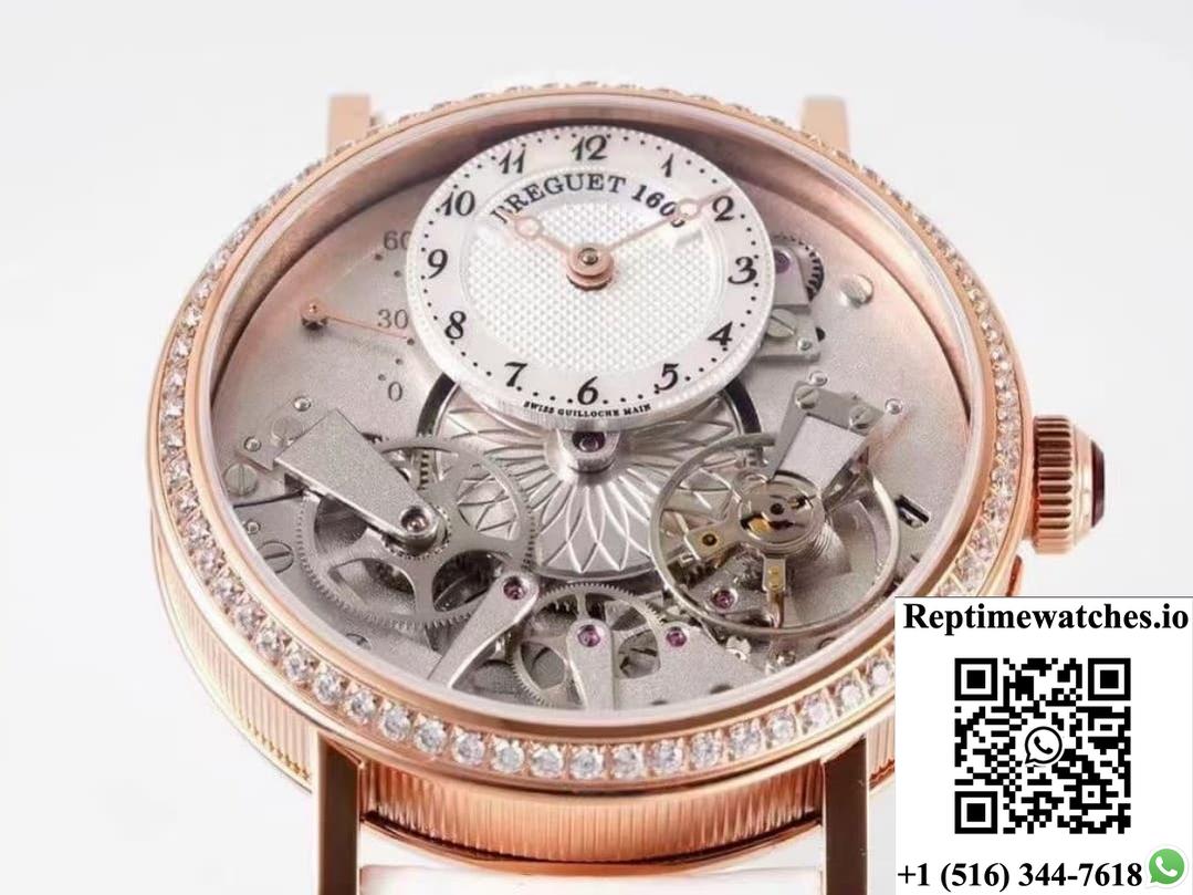 Breguet Heritage 7038BR-18-9V6-D00D ZF factory alligator leather strap