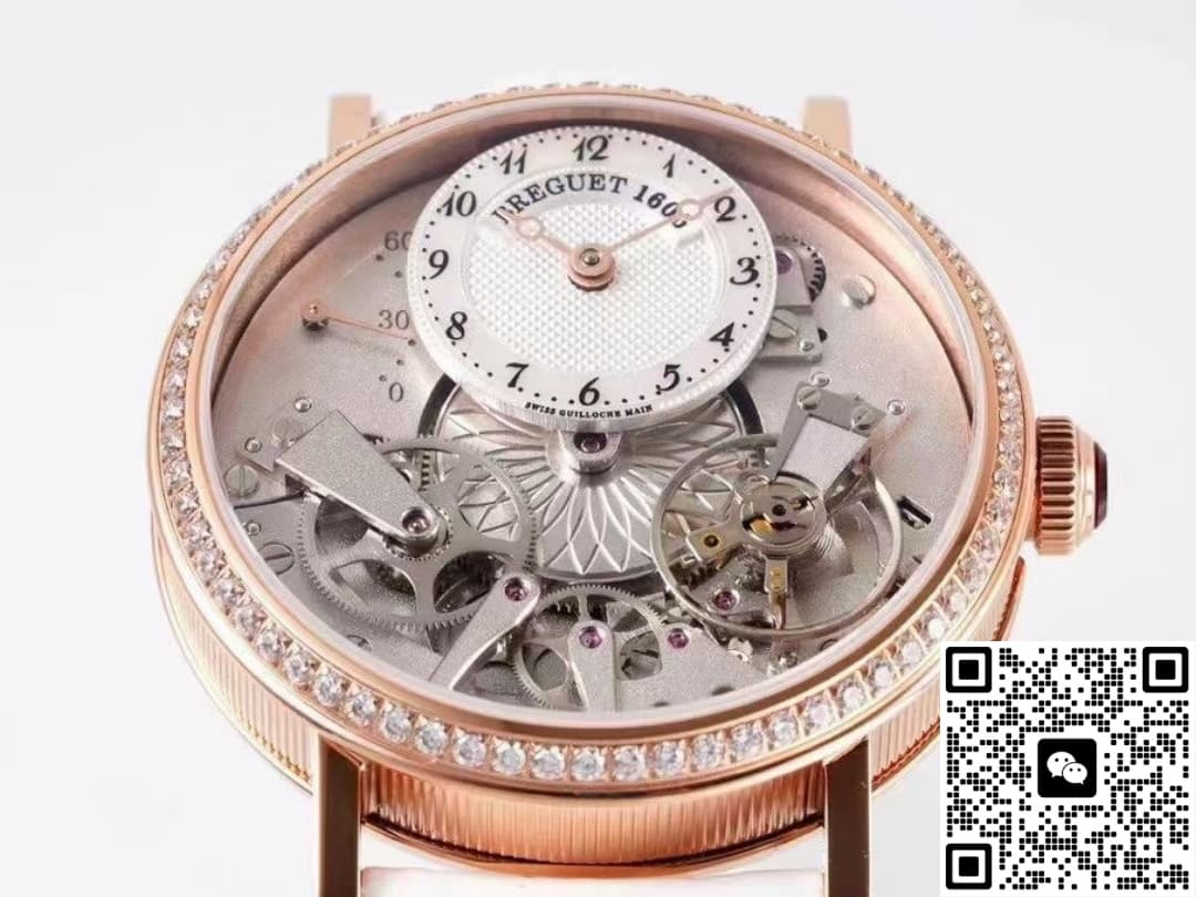 Breguet Heritage 7038BR-18-9V6-D00D ZF factory alligator leather strap