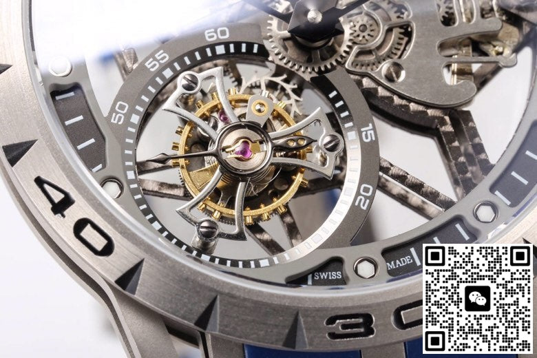 Roger Dubuis Excalibur RDDBEX0479 NEW Factory Tourbillon Titanium Case
