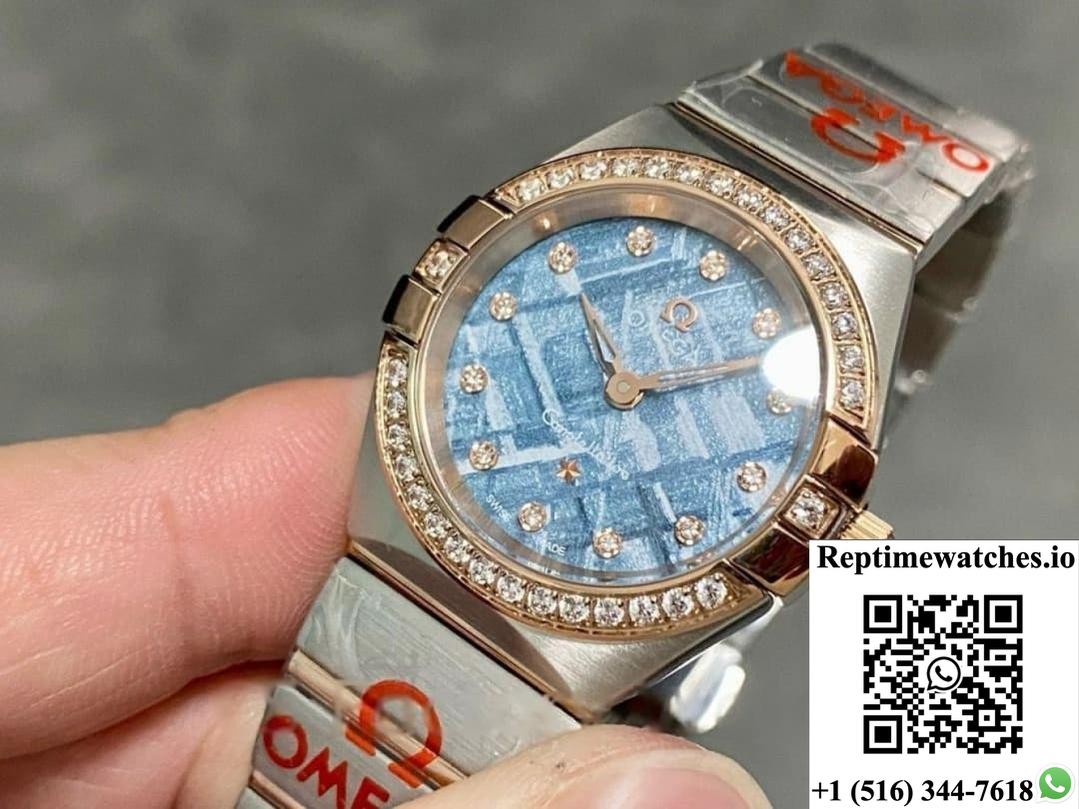 Omega Constellation 131.25.28.60.99.001 TW factory diamond bezel