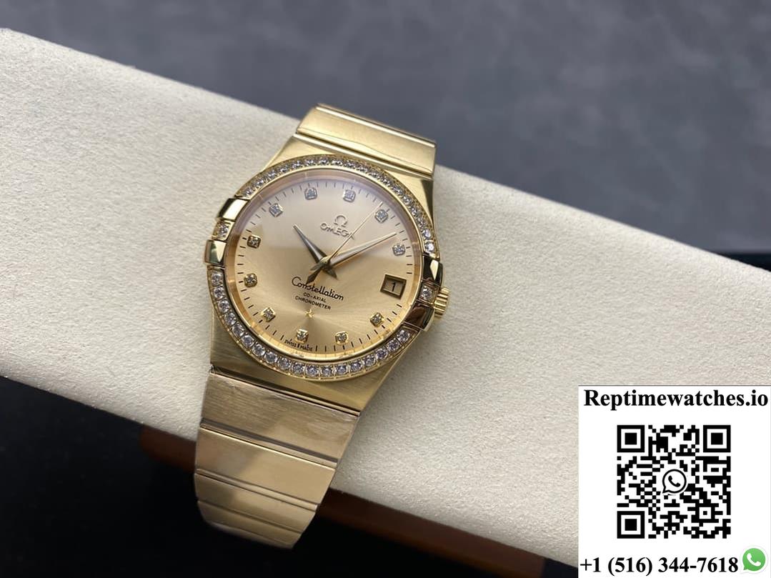 Omega Constellation 123.55.38.21.58.001 OM Factory Date Display
