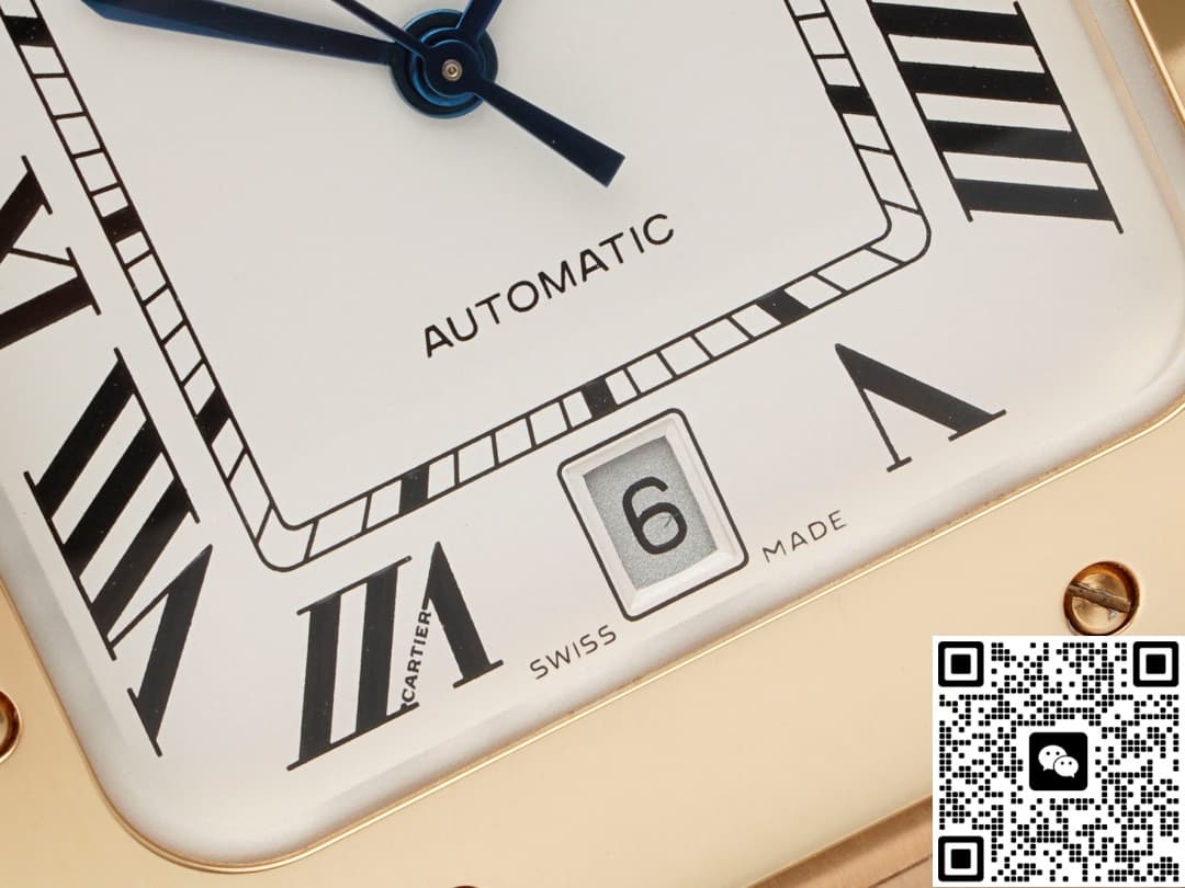 Cartier Santos WGSA0018 AF factory date display