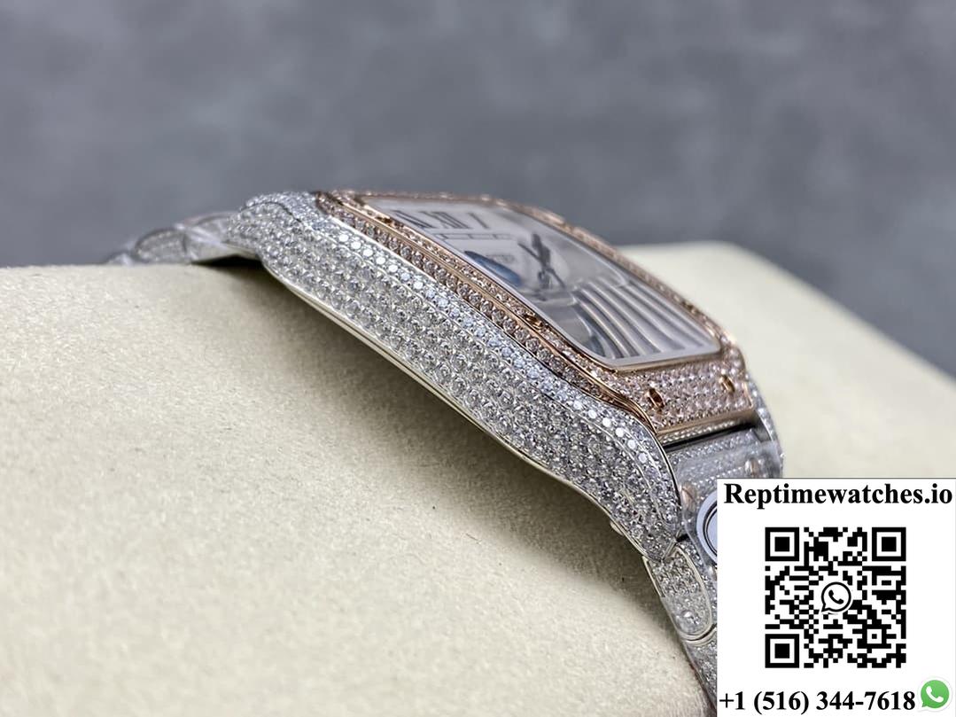 Cartier Santos W2SA0021 AMG factory date display