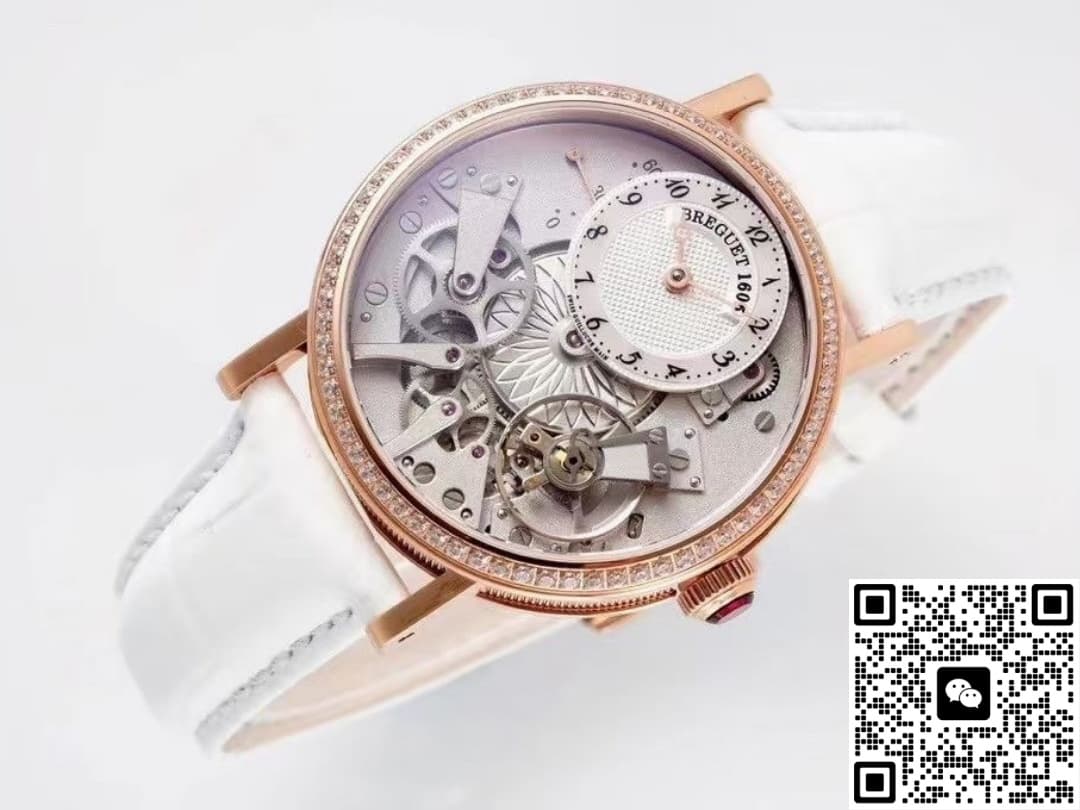 Breguet Heritage 7038BR-18-9V6-D00D ZF factory alligator leather strap