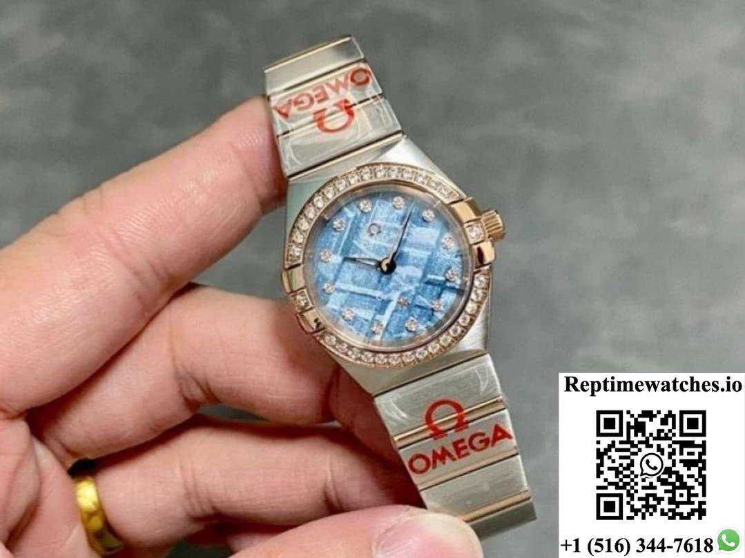Omega Constellation 131.25.28.60.99.001 TW factory diamond bezel