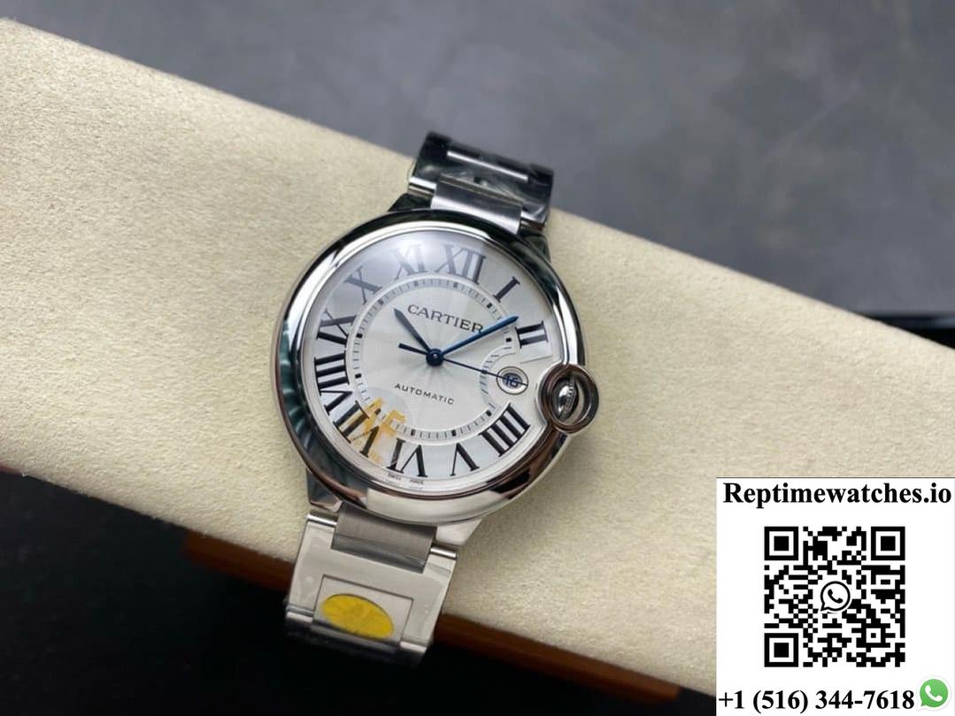 Cartier Blue Balloon W69013Z2 AF Factory Silver Gray Dial