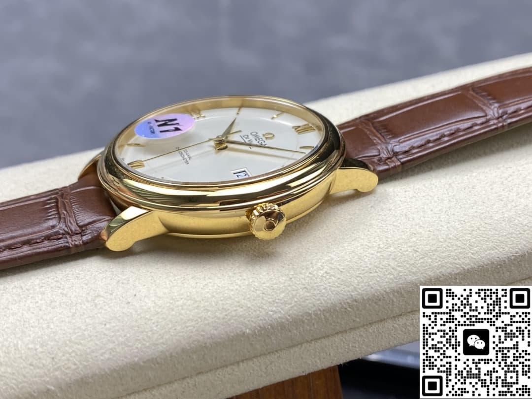 Omega De Ville 424.53.40.20.02.002 N1 factory crocodile leather strap