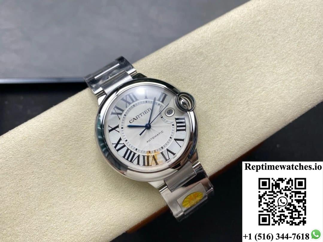 Cartier Blue Balloon W69013Z2 AF Factory Silver Gray Dial