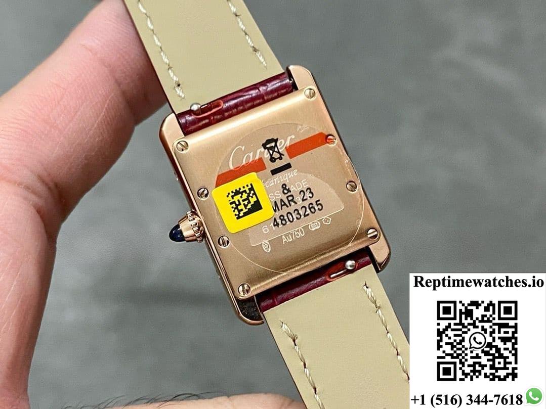 Cartier Tank WGTA0010 F1 factory solid case back