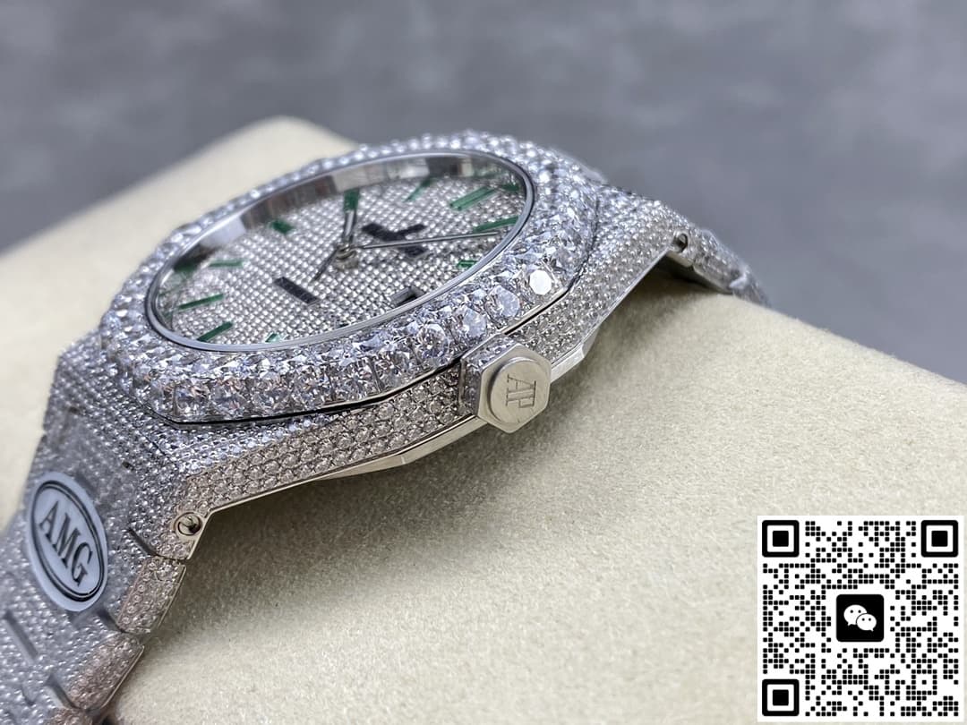 Audemars Piguet Royal Oak 15400ST.010 AMG Factory Diamond Hour Markers