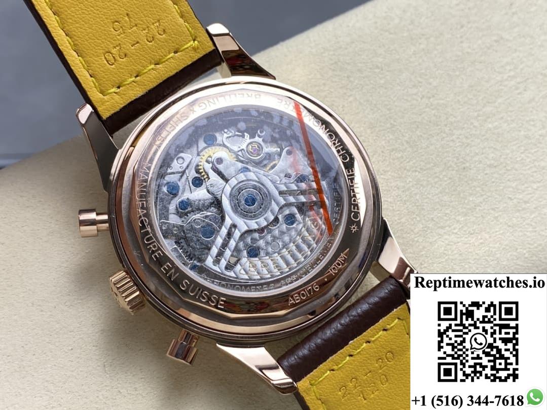 Breitling Premier RB0145371G1P1 BLS factory transparent case back