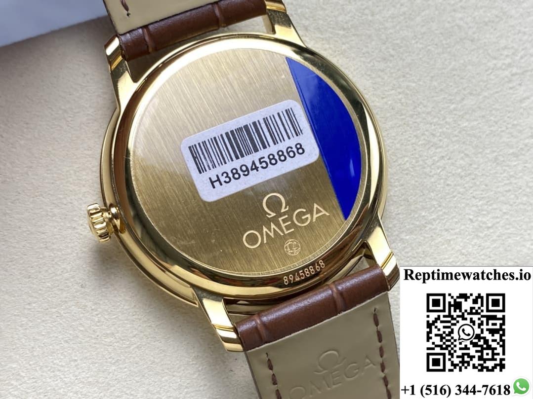 Omega De Ville 424.53.40.20.02.002 N1 factory crocodile leather strap