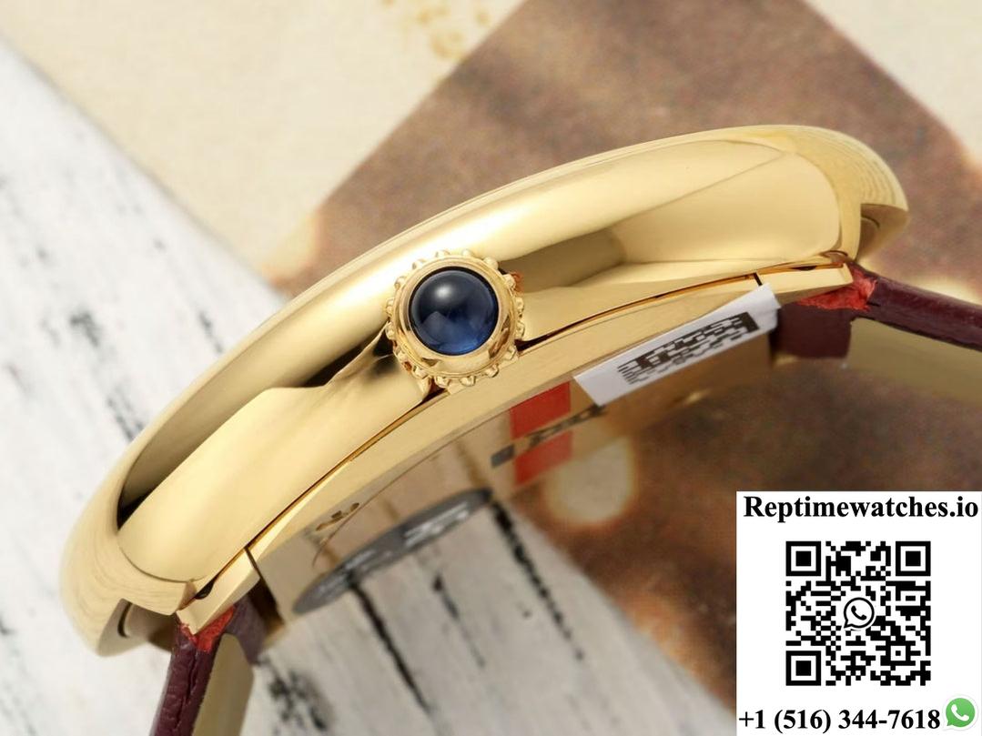 Cartier tub WGBA0032 AF factory cowhide strap