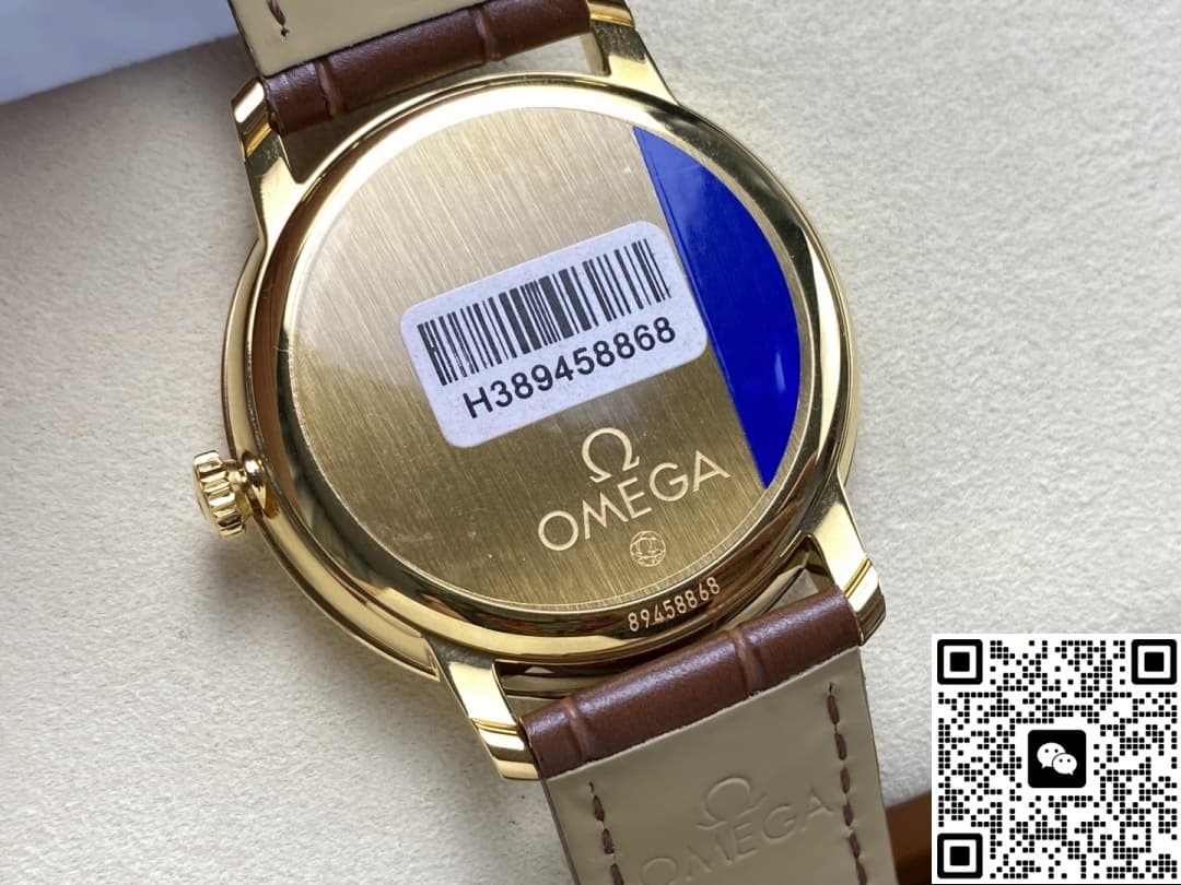 Omega De Ville 424.53.40.20.02.002 N1 factory crocodile leather strap