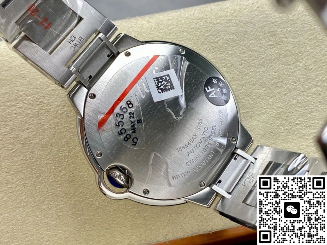 Cartier Blue Balloon W69013Z2 AF Factory Silver Gray Dial