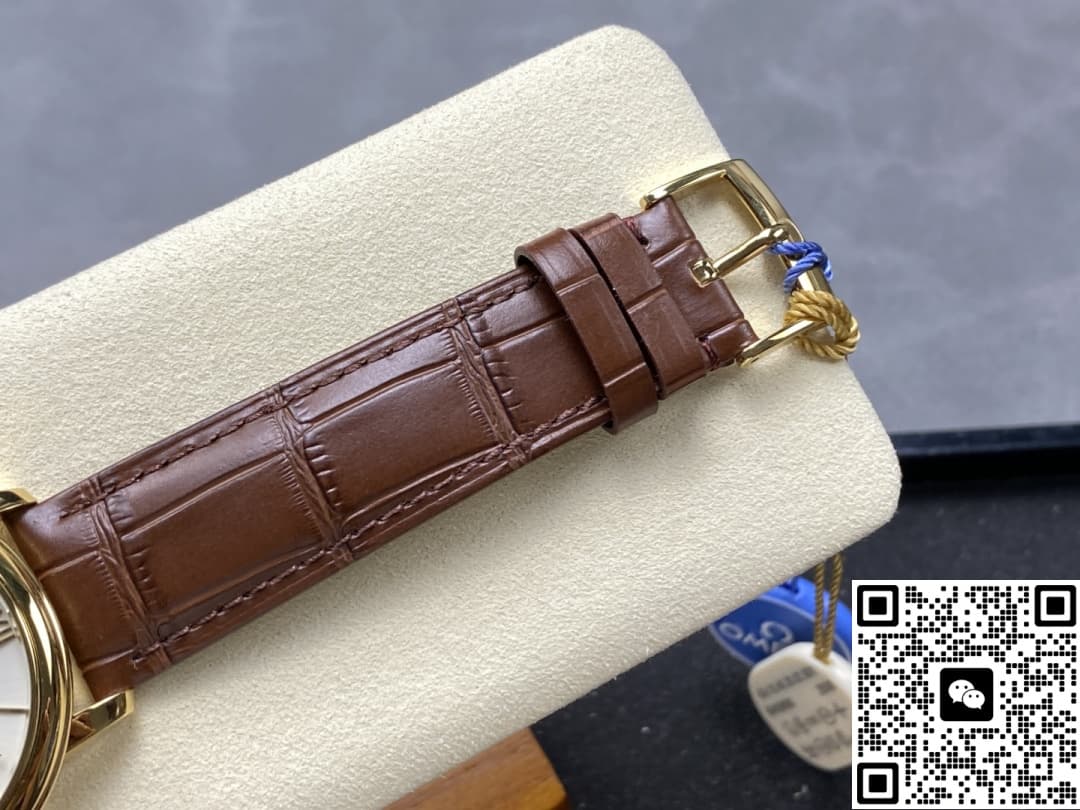 Omega De Ville 424.53.40.20.02.002 N1 factory crocodile leather strap