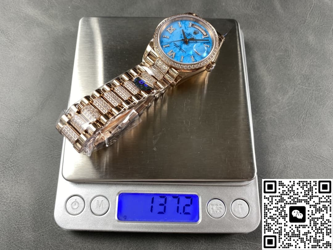 Rolex Day-Date M128345rbr-0065 8+ factory solid case back