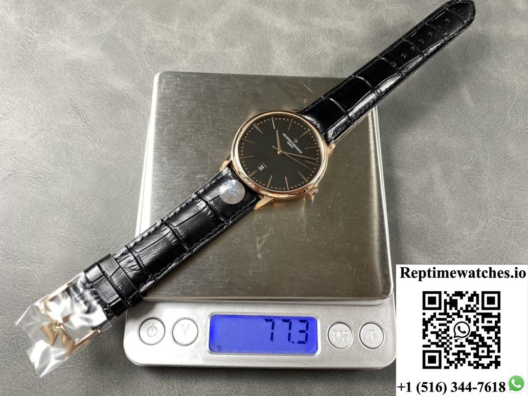 Vacheron Constantin Patrimony 85180-000R-9232 VC+ Factory Alligator Leather Strap