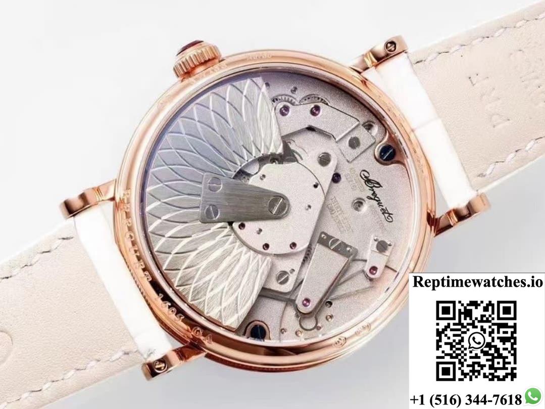 Breguet Heritage 7038BR-18-9V6-D00D ZF factory alligator leather strap