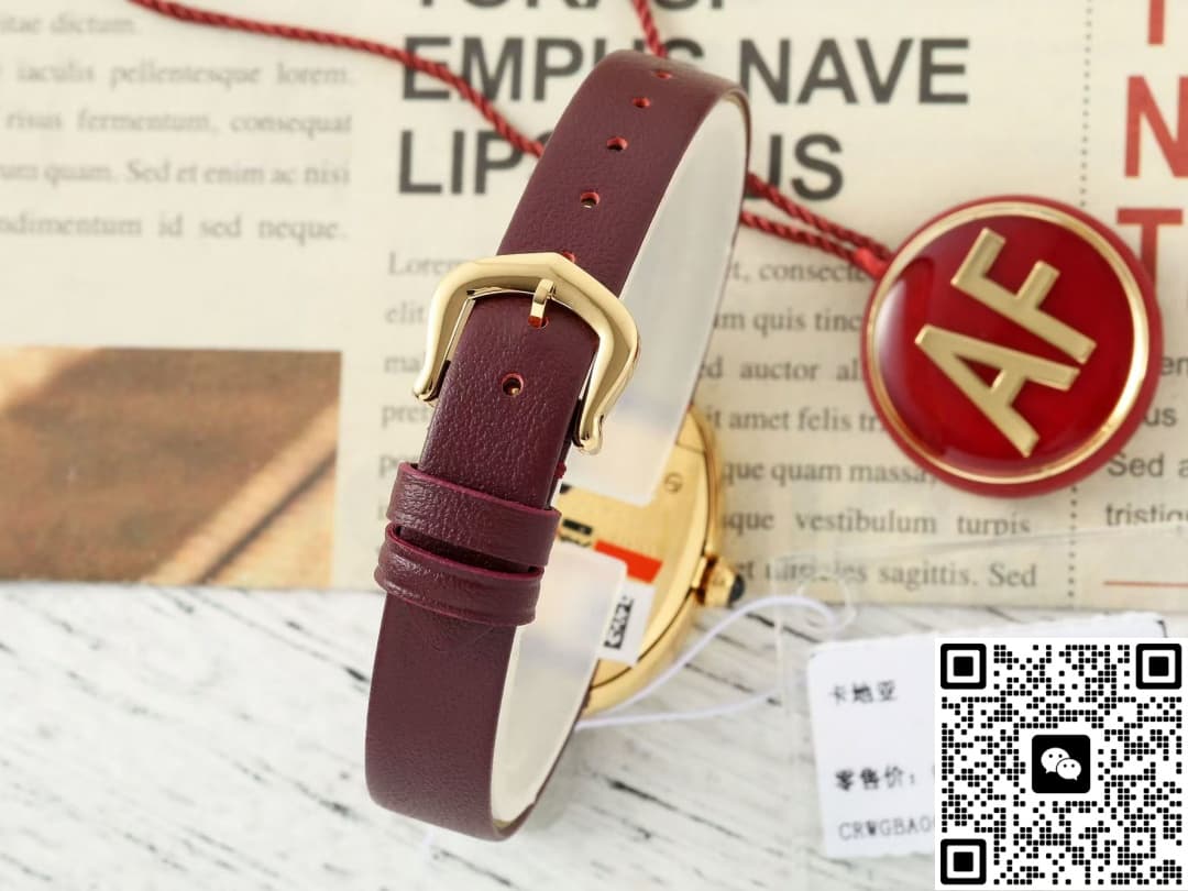 Cartier tub WGBA0032 AF factory cowhide strap