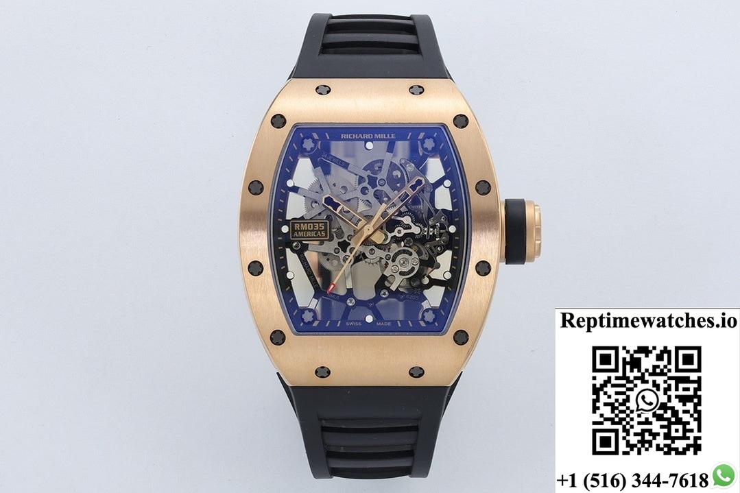 Richard Miller RM035 ZF factory rubber strap