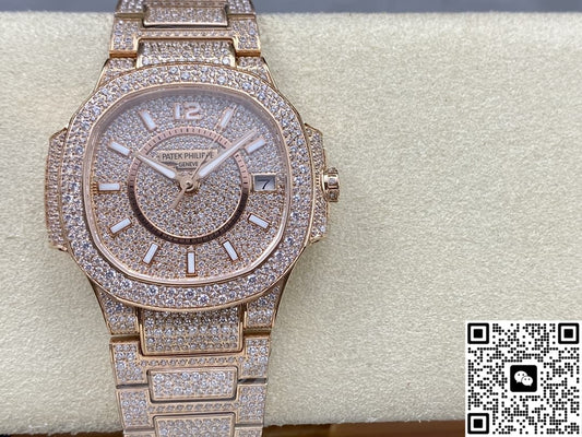 Patek Philippe Nautilus 7021-1R-001 GR Factory Full Diamond