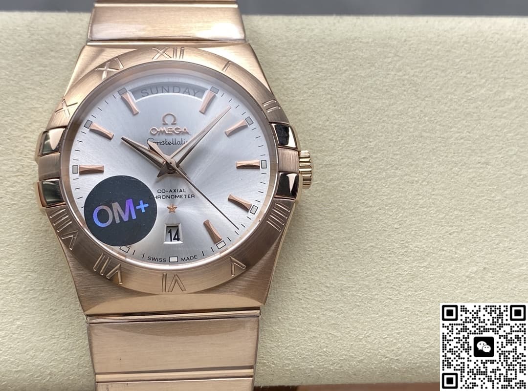 Omega Constellation 123.50.38.22.02.001 OM Factory Date Display