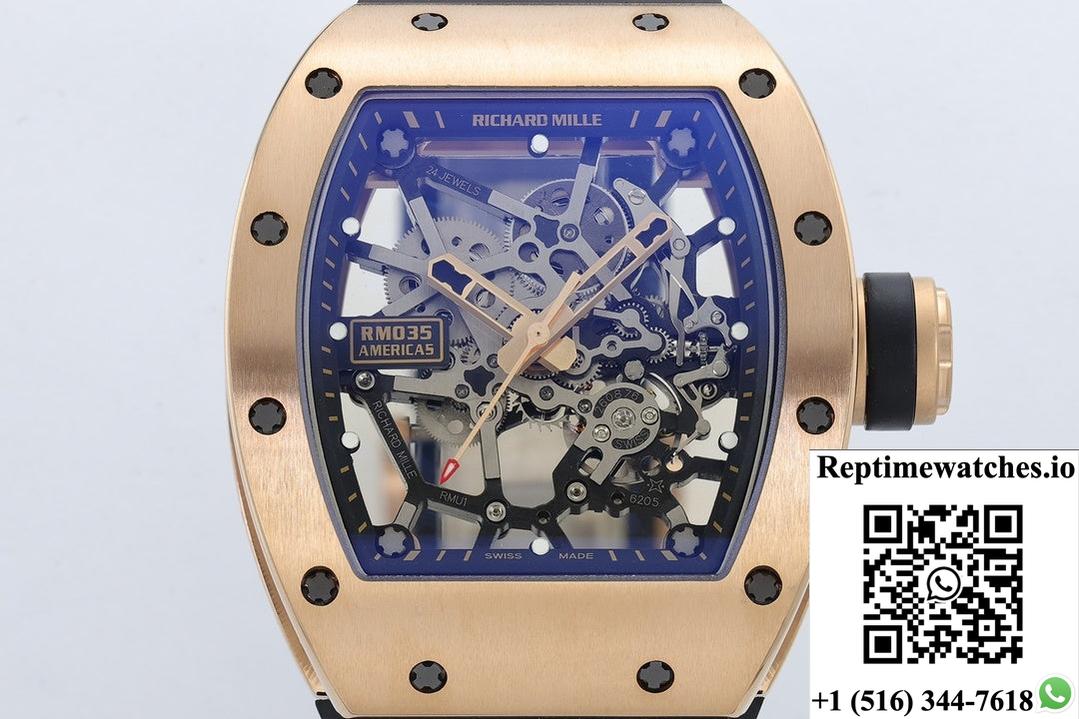 Richard Miller RM035 ZF factory rubber strap