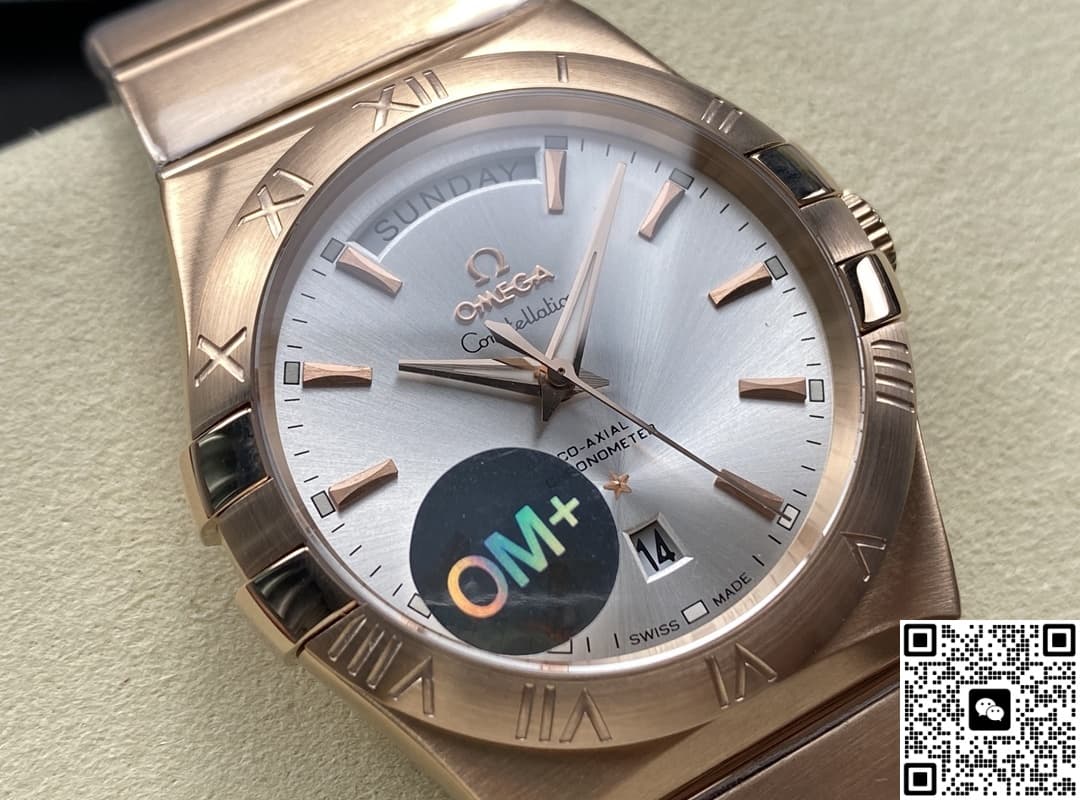 Omega Constellation 123.50.38.22.02.001 OM Factory Date Display