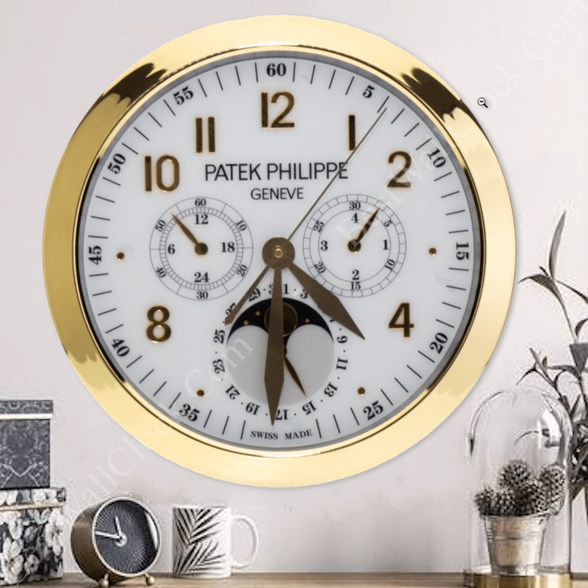 PATEK PHILIPPE – GRAND COMPLICATIONS *GOLD* (16 INCH/40CM) 35CM DELUXE METAL WALL CLOCK