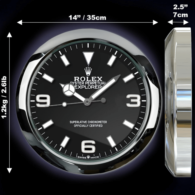 EXPLORER EDITION 35 CM DELUXE METAL WALL CLOCK