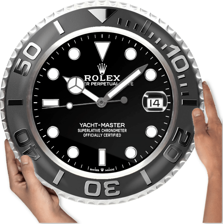 YATCH MASTER – BLACK EDITION 35 CM METAL WALL CLOCK