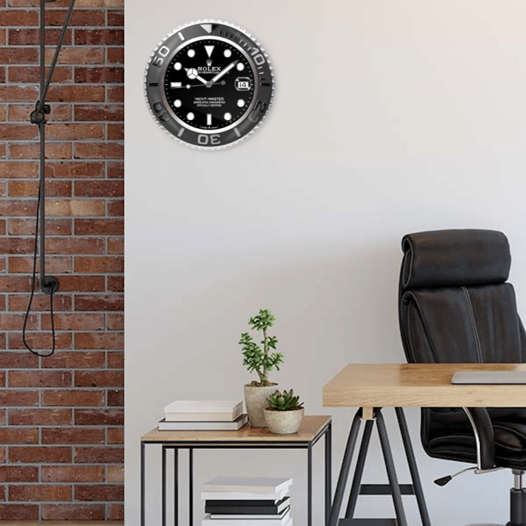YATCH MASTER – BLACK EDITION 35 CM METAL WALL CLOCK