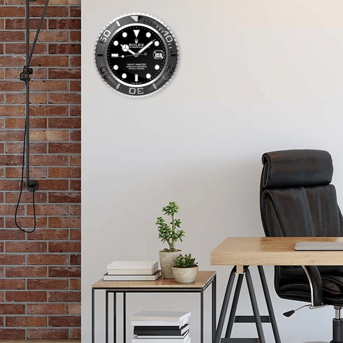 YATCH MASTER – BLACK EDITION 35 CM METAL WALL CLOCK