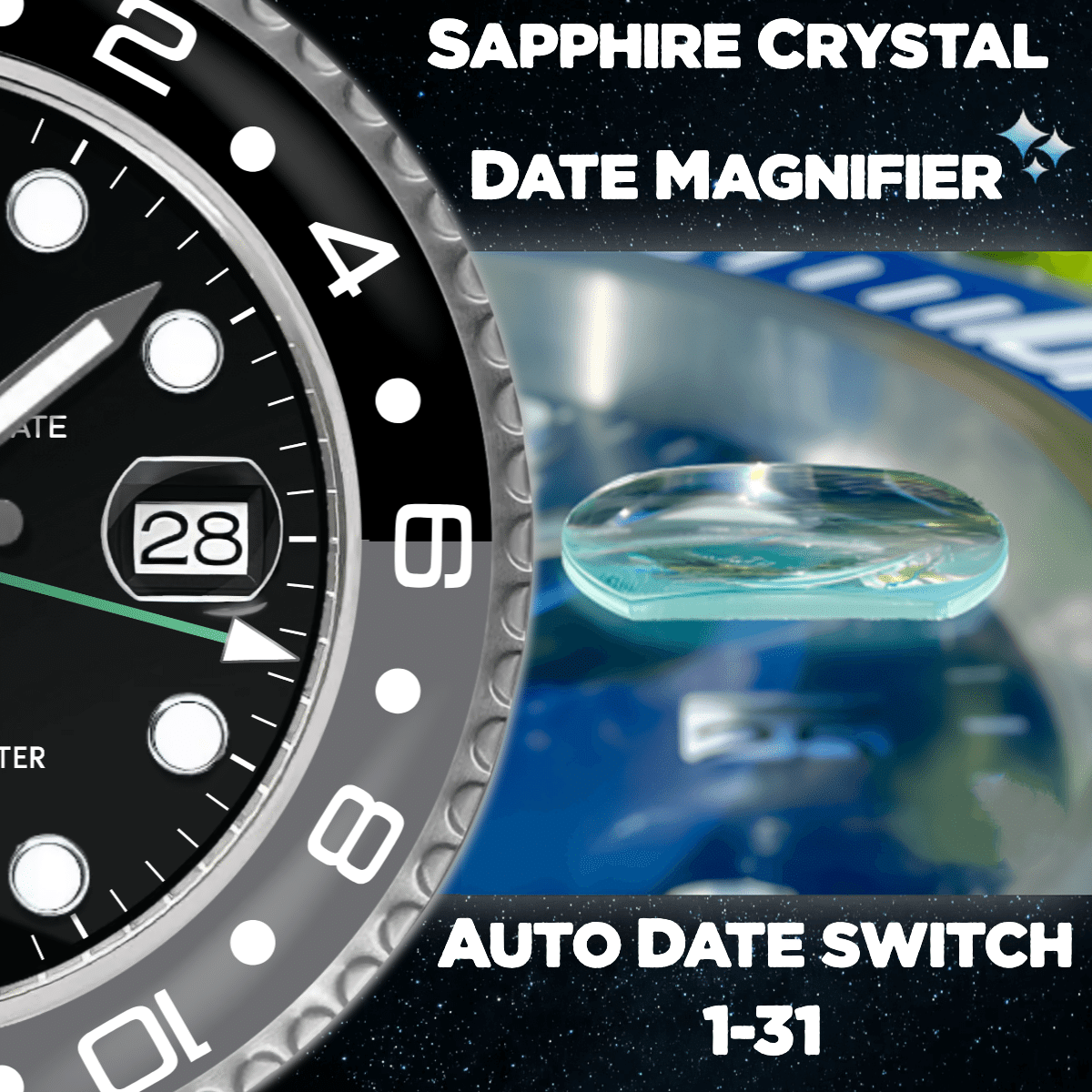 GMT MASTER II ‘BRUCE WAYNE’ EDITION 35 CM METAL WALL CLOCK