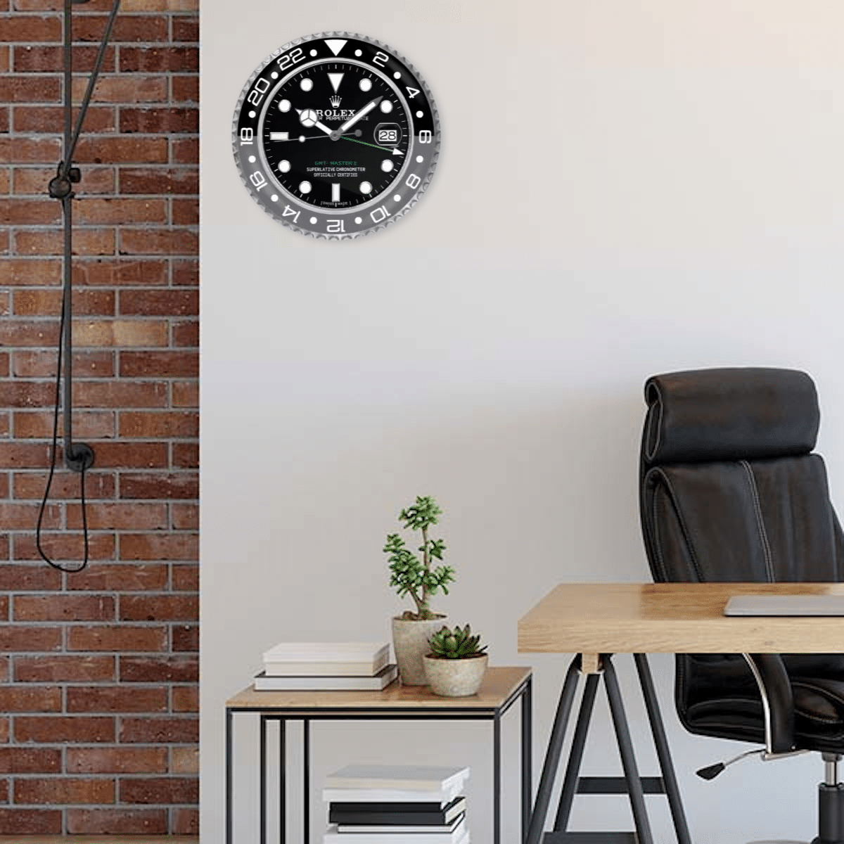 GMT MASTER II ‘BRUCE WAYNE’ EDITION 35 CM METAL WALL CLOCK