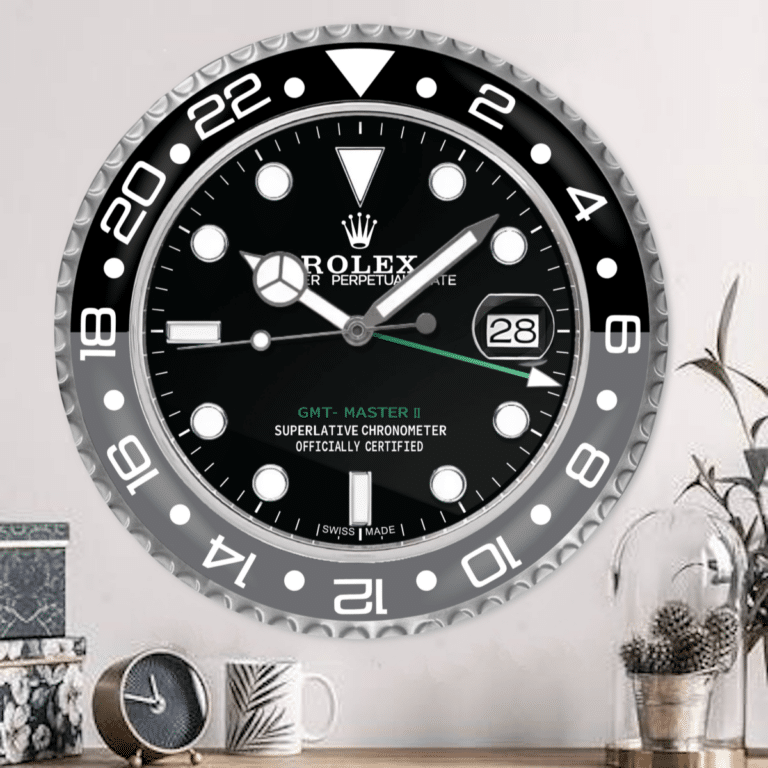 GMT MASTER II ‘BRUCE WAYNE’ EDITION 35 CM METAL WALL CLOCK