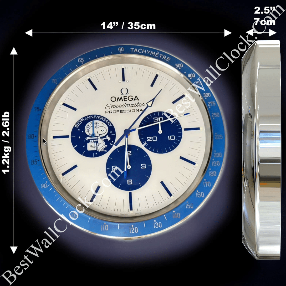 SPEEDMASTER XL 16INCH 38CM EDITION WALL CLOCK
